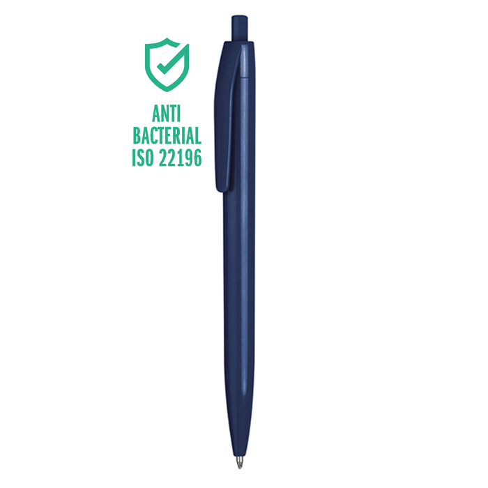Penna in plastica personalizzabile colore Blu